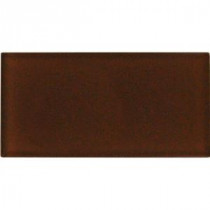Cinnamon 3 in. x 6 in. Glass Wall Tile (1 sq. ft./ case)