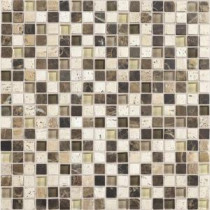 Stone Radiance Morning Sun 12 in. x 12 in. x 8 mm Glass and Stone Mosaic Blend Wall Tile
