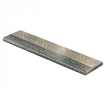Cross Sawn Oak Grey 94 in. L x 12-1/8 in. D x 1-11/16 in. H Laminate Right Return to Cover Stairs 1 in. Thick