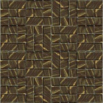 Metalz Bronze-1012 Mosaic Recycled Glass 12 in. x 12 in. Mesh Mounted Tile (5 sq. ft. / case)