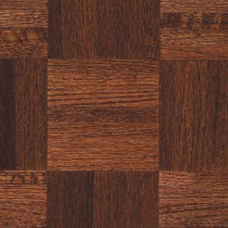 Natural Oak Parquet Cherry 5/16 in.Thick x 12 in. Wide x 12 in. Length Hardwood Flooring (25 sq. ft./case)