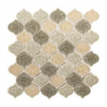Crushed Sunset 10-5/8 in. x 11-5/8 in. x 8 mm Ceramic Mosaic Tile