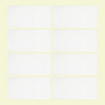 Allegro 3 in. x 6 in. White Ceramic Wall Tile (8 pieces/ pack)