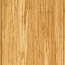 Brushed Strand Woven Lyndon Solid Bamboo Flooring - 5 in. x 7 in. Take Home Sample
