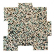 Palazzo Nettuno 12 in. x 12 in. x 6.35 mm Decorative Pebble Mosaic Floor and Wall Tile (10 sq. ft. / case)