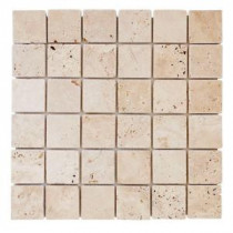 Light Travertine 12 in. x 12 in. x 8 mm Mosaic Floor/Wall Tile