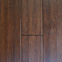 Handscrape Hickory Cocoa 3/4 in. Thick x 4 in. Width x Random Length Solid Real Wood Flooring 21 sq. ft. / case