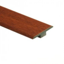 High Gloss Natural Jatoba 7/16 in. Thick x 1-3/4 in. Wide x 72 in. Length Laminate T-Molding
