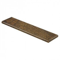 Tanned Hickory 94 in. L x 12-1/8 in. D x 1-11/16 in. H Laminate Right Return to Cover Stairs 1 in. Thick
