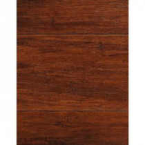 Handscraped Strand Woven Brown 1/2 in.Thick x 5-1/8 in.Wide x 72-7/8 in.Length Solid Bamboo Flooring (25.93 sq.ft./case)