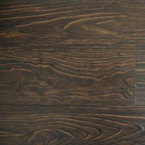 Espresso Color Laminate Flooring - 6-1/2 in. Wide x 3 in. Length Take Home Sample