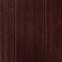 Hand Scraped Strand Woven Walnut 3/8 in. x 4.9 in. x 72-7/8 in. Length Click Lock Bamboo Flooring (29.86 sq. ft. / case)