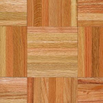American Home 5/16 in. Thick x 12 in. Wide x 12 in. Length Natural Oak Parquet Hardwood Flooring (25 sq. ft. / case)