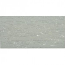 Contempo Metallic White 12 in. x 24 in. x 8 mm Glass Mosaic Tile