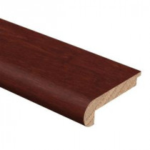 Strand Woven Bamboo Cherry 3/8 in. Thick x 2-3/4 in. Wide x 94 in. Length Hardwood Stair Nose Molding