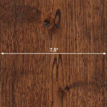 Wire Brushed Gunstock Oak 3/8 in. x 7-1/2 in. Wide x 74-3/4 in. Length Click Lock Hardwood Flooring (30.92 sq. ft./case)