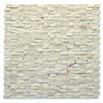 Modern Fauve 12 in. x 12 in. x 9.5 mm Marble Natural Stone Mesh-Mounted Mosaic Wall Tile (10 sq. ft. / case)