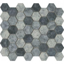 Urban Tapestry Hexagon 12 in. x 12 in. x 6 mm Glass Mesh-Mounted Mosaic Tile (15 sq. ft. / case)