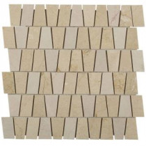 Artifact Crema Marfil 12 in. x 12 in. x 8 mm Marble Mosaic Tile