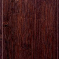 Hand Scraped Horizontal Cafe 3/8 in. x 5 in. Wide x 38-5/8 in. Length Click Lock Bamboo Flooring (21.44 sq. ft. / case)