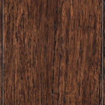 Brushed Strand Woven Tobacco 3/8 in. Thick x 3-7/8 in. Wide x 36-1/4 in. Length Solid Bamboo Flooring (23.41 sq.ft./cs)