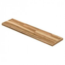Brilliant Maple 94 in. Long x 12-1/8 in. Deep x 1-11/16 in. Height Laminate Right Return to Cover Stairs 1 in. Thick