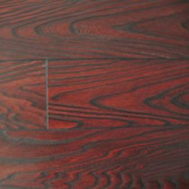 Mahogany Color Laminate Flooring - 6-1/2 in. Wide x 3 in. Length Take Home Sample