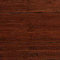 Handscraped Strand Woven Dark Carmel 1/2 in. x 5-1/8 in. Wide x 72-7/8 in. Length Solid Bamboo Flooring (25.93sqft/case)