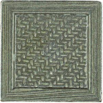 Montagna Nickel 2 in. x 2 in. Metal Resin Basketweave Decorative Floor/Wall Tile