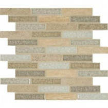 Crystal Vista 12 in. x 12 in. x 8 mm Glass Stone Mesh-Mounted Mosaic Tile (10 sq. ft. / case)