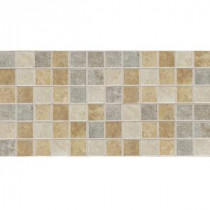 Sandalo Universal Blend 12 in. x 24 in. x 6 mm Glazed Ceramic Mosaic Floor and Wall Tile