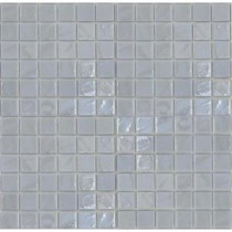 Gemstonez Chalcedony-1301 Mosaic Recycled Glass 12 in. x 12 in. Mesh Mounted Floor & Wall Tile (5 sq. ft. / case)