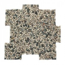 Palazzo Antica 12 in. x 12 in. x 6.35 mm Decorative Pebble Mosaic Floor and Wall Tile (10 sq. ft. / case)