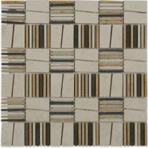 Poet Catullus 12 in. x 12 in. x 10 mm Polished Marble Mosaic Tile