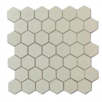 Hexagon White Thassos 12 in. x 12 in. x 8 mm Marble Mosaic Floor and Wall Tile