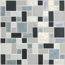 Coastal Keystones Tropical Thunder Random Joint 12 in. x 12 in. x 6 mm Glass Mosaic Floor and Wall Tile
