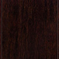 Hand Scraped Strand Woven Walnut 3/8 in. Thick x 5 in. Wide x 36 in. Length Click Lock Bamboo Flooring (25 sq. ft./case)