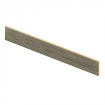 Grey Yew 94 in. Long x 1/2 in. Deep x 7-3/8 in. Height Laminate Riser to be Used with Cap A Tread