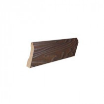 Walnut Color 16 mm Thick x 3-1/4 in. Wide x 94 in. Length Laminate Wall Base Molding