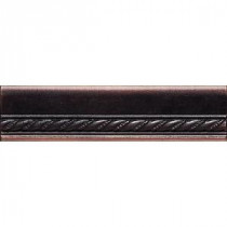 Ion Metals Oil Rubbed Bronze 1-1/2 in. x 6 in. Composite of Metal Ceramic and Polymer Chair Rail Accent Tile