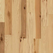 Hickory Rustic Natural Solid Hardwood Flooring - 5 in. x 7 in. Take Home Sample