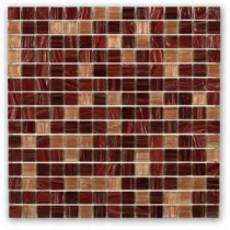 Pomegranate Martini 13 in. x 13 in. x 4 mm Glass Floor and Wall Mosaic Tile