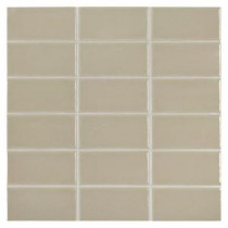Prologue Delicate Gray 12 in. x 12 in. x 6 mm Glazed Ceramic Mosaic Tile