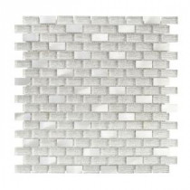 Crystal Ice 11.375 in. x 12 in. x 8 mm Glass Mosaic Tile